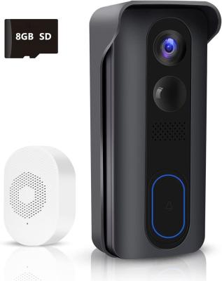 China Wireless PIR Motion Detection Video Doorbell 2K HD WiFi Smart Camera Doorbell with Indoor Chime, Enhanced Motion Detection, Two Way Audio, IR for sale