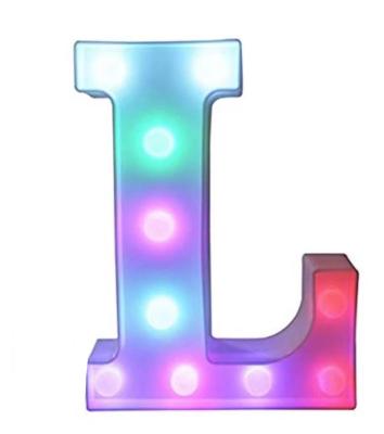 China F Led Letter Lamps Light Colors Changing Colorful Led Letter Light for sale