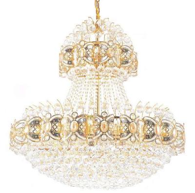 China The villa and mansion commercial hotel use ceiling lamp leaded modern indoor crystal light chandelier fancy lamp for sale