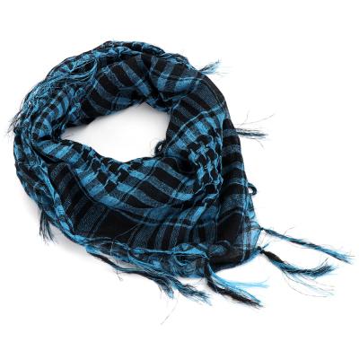 China Arab Square Outdoor Military Fan Houndstooth Scarf Houndstooth Scarf Tactical Fringed Turban Cotton and Canvas Scarves for sale