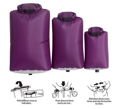 China Kayking Cylinder Ultralight Outdoor Camping Drybag Foldable Custom Waterproof Dry Bag With Valve for sale