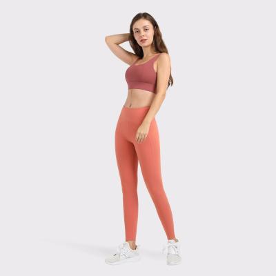 China Logo Bra And Legging Set Custom Made Breathable For Women Woman Yoga Set 2021 for sale