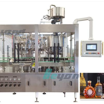 China Small Scale Beverage Glass Bottle Filling Machine Whiskey Rum for sale