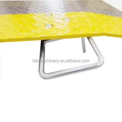 China Easy Operation Safety Convenience New Material Handling Transporation Aluminium Threaded Plate for Loading Dock Ramps for sale