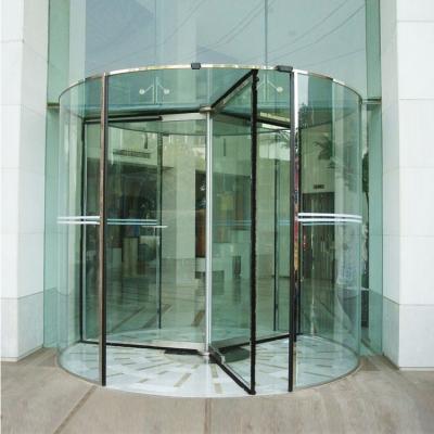 China Automatic Glass Automatic Induction Crystal Revolving Door For Hotels for sale