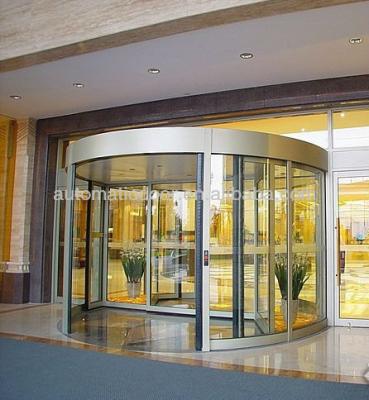 China DEPER 2 Auto Wing Security Automatic Revolving Door for sale