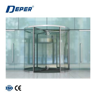 China Aluminum / Commercial Automatic Curved Sliding Glass Doors DPER Tempered Glass for sale