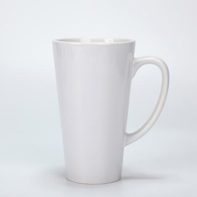 China Viable Wholesale Cheap Blank Ceramic 17oz Cone Sublimation Bulk Mug for sale