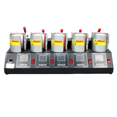 China Wholesale Home Use Sublimation Coffee Mug Printing Heat Press Machine With 5 Stations for sale