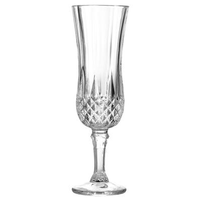 China Wholesale Western 155ml Cut Out Champagne Glasses Flutes For Wedding Party for sale