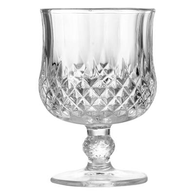 China CLASSIC High Quality 190ml Etched Glass Brandy Snifter Cup for Wholesale for sale