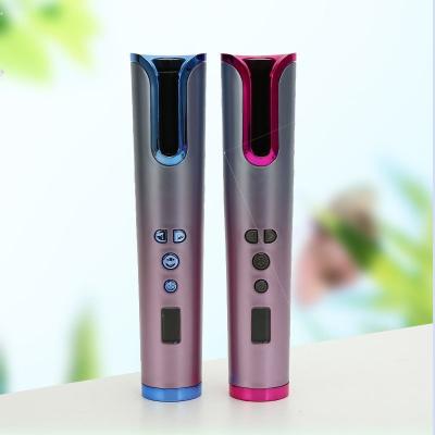 China Wireless USB Hair Curler Full Automatic Ceramic Rotating Curlers are suitable for all types radio smart hair curlers for sale