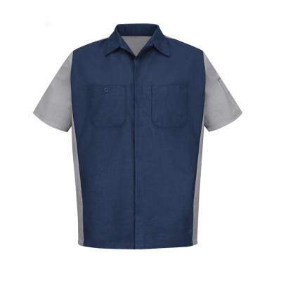 China Busniess Field Newcomer Contrast Color Work Uniform Shirt For Convenience Stores for sale