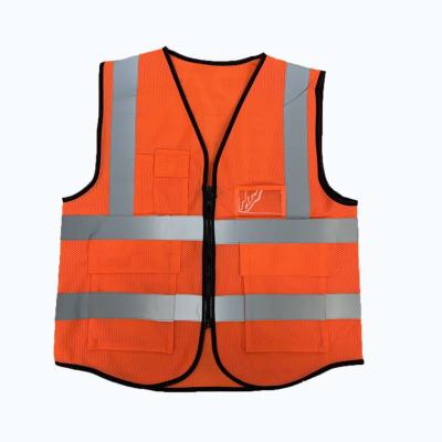 China Hi Vis Safety Vest China Factory Custom Logo Sale With Pocekts Hi Vis Safety Vest Heavy Duty Breathable for sale