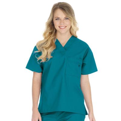 China Spandex Anti-Shrink Scrub Shirt Medical Sexy Nurse In Christmas Nursing Green Orange Navy Blue Veterinarian Scrubs With Zipper for sale