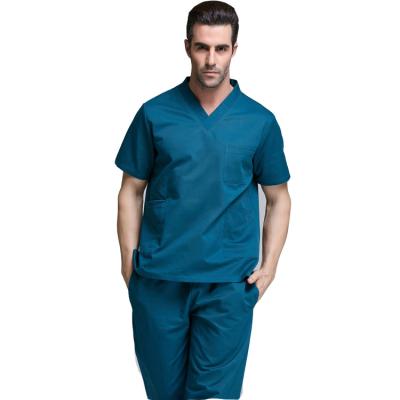 China Anti Shrink V Neck Nurse Scrub Wholesale Medical Clinic Scrub Nurse Uniform for sale