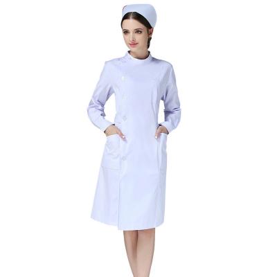 China Nurse Uniform Designs Medical Pharmacy Beauty Salon Uniforms Comfortable Fashionable Lab Coat for sale