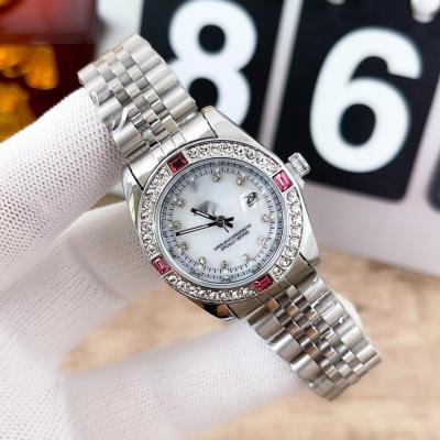 China Automatic Date Vercace Couple Watches For Lady Diamond Bracelet Crystals Watchs Men Women Private Label Luxury Watch Fashion Brands Newest for sale