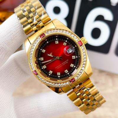 China Automatic Date Men Travel Watch Lady Bags Watches Gold Color Couple Set Waterproof Hand For Girls Tycoon Couples for sale