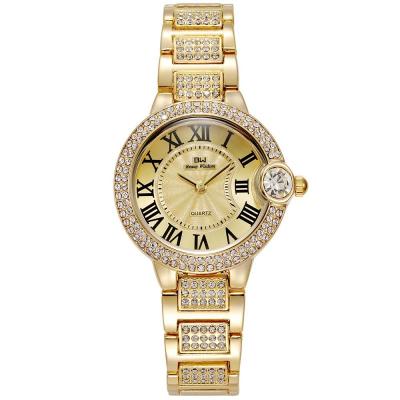 China Automatic Date Bezel Diamonds Watch 2021 Internet For Women Korean Bling Jewelry Waterproof Stainless Steel Luxury for sale