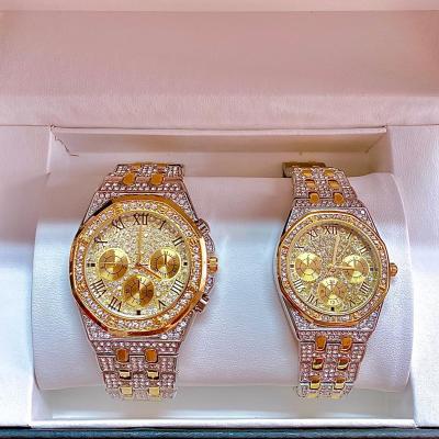 China Hotsale Chronograph Iced Out Square Watch Watches Ladies Watch Iced Out Wristwatches For Women Replica for sale