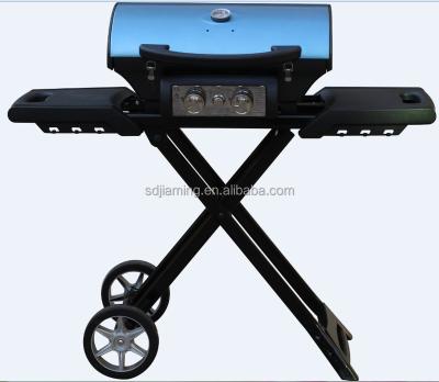 China High Quality Adjustable Height Folding Outdoor Gas Barbecue Grill for sale