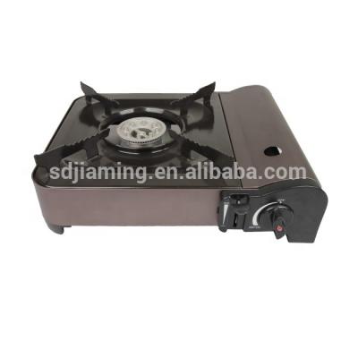 China Portable Hotel Butane Gas Camping Stove.1 Table Burner, Gray for sale