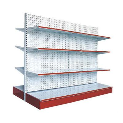 China Single Sided / Double Sided Metal Shop Shelving Supermarket Shelf Gondola Store Shelves for sale