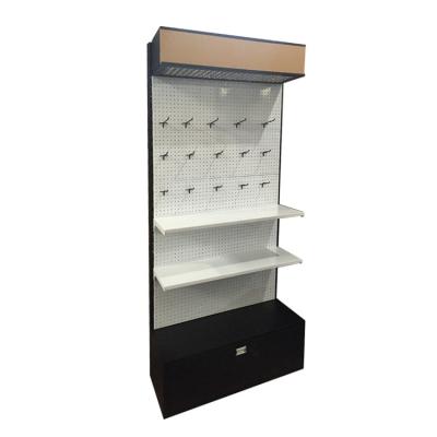 China Single/Double Sided Tool Storage Shelf Metal Pegboard Tool Display Rack For Tool Organizer Garage Drill for sale