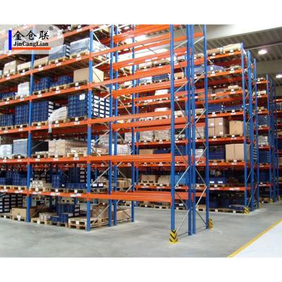 China Corrosion Protection Customized Storage Rack Galvanized Q235-Cold Rolled Steel Warehouse Metal Pallet Racking for sale