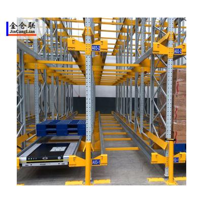 China Corrosion Protection OEM Warehouse Storage Radio Radio Racking Shuttle Iron Shuttle Pallet Shelving System for sale