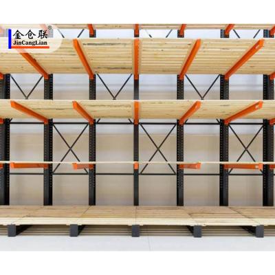 China Warehouse industrial cantilever storage pipe tube timber system stretching corrosion protection outdoor cantilever rack for sale