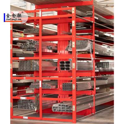 China Corrosion Protection Single Side Combo Type Cantilever Rack Mezzanine System For Industrial Storage Rack for sale