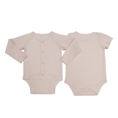 China 100% cotton 24 hours online button up 100% cotton summer baby clothes newborn knitting rompers short jumpsuit boutique for sale