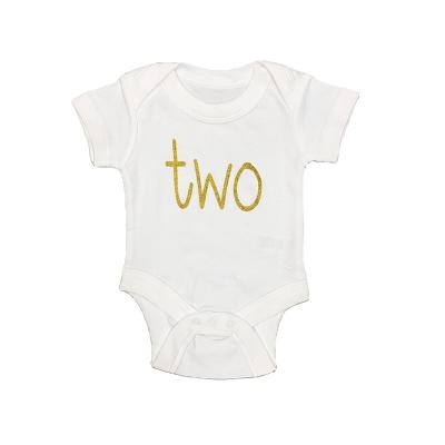 China Hot-selling 100% cotton summer wholesale short baby jumpsuit unisex rompers with snap for sale