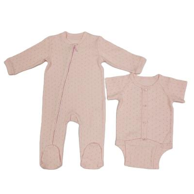 China Wholesale cotton romper baby with long sleeves baby set 2 piece clothes baby jumpsuit newborn rompers for sale