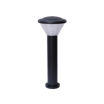 China Outdoor Garden Street Round 110*240v Black Waterproof Pillar Aluminum Solar Garden Lights New for sale