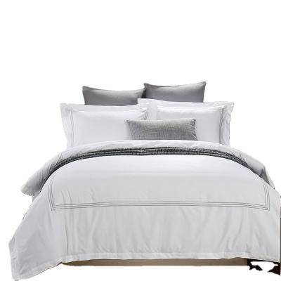 Κίνα Bangxi Hotel Linen Bed Sheet Set Luxury White Queen King 100% Cotton Bed Sheet Set προς πώληση