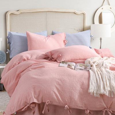 Κίνα Natural color 100% French Cotton Linen bedding set stone washed for home use quilted bedcover set προς πώληση