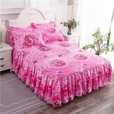 Κίνα Practical 	Quilted Bed Cover New Design Luxury Elastic Bed Skirt   Reactive Printing προς πώληση