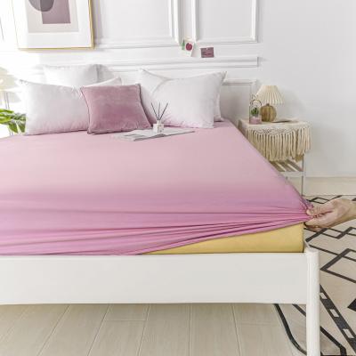 Κίνα Listing Soft Single Fitted Sheet 100% Long Staple Cotton Solid Color Fitted Sheet For Home/Hotel προς πώληση