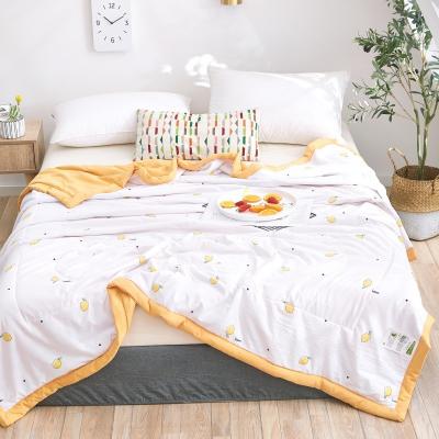 China Cool Summer Quilted Bed Cover Silk Summer Quilt Silk 100% Cotton Twin/Full/Queen/King/Customized for sale