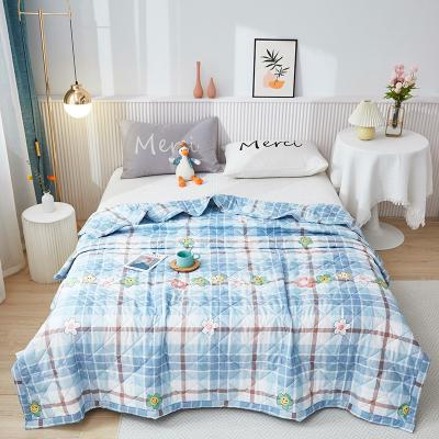 Κίνα Bulk Purchases Aloe Vera Cotton Air Conditioner Thin Single Summer Cool Quilt προς πώληση