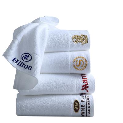 Κίνα White Luxury Cotton Towel Set Hotel Hand  Face Towel Bancy-T-709 Plain Dyed προς πώληση