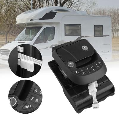 China Keyless RV Door Lock Entry Door Lock Handle Lock RV Lock Radio Car RV Cabin Remote Control Door Lock for sale