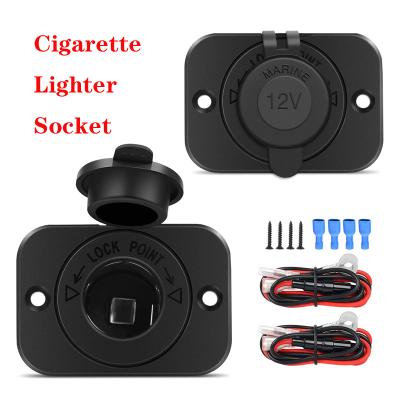 China Universal Waterproof Car Cigarette Lighter DC 12V Power Plug Adapter Replacement for Motorcycles Boats Cars Trucks RVs for sale