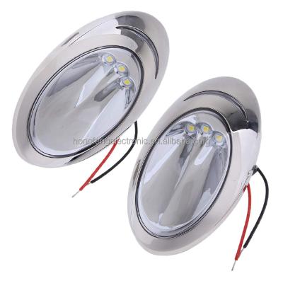 China Citizen LED Lamp Beads 12v Boat Marine Transom Led Stern Light Round Tail Lamp Yacht Accessory Cold White White for sale