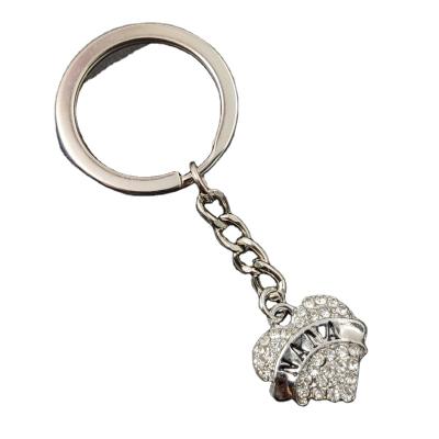 China Cheap Silver Alooy Heart Necklace Jewelry 2021 Alloy Crystal Nurse Heart Key Chain 20116-1 for sale