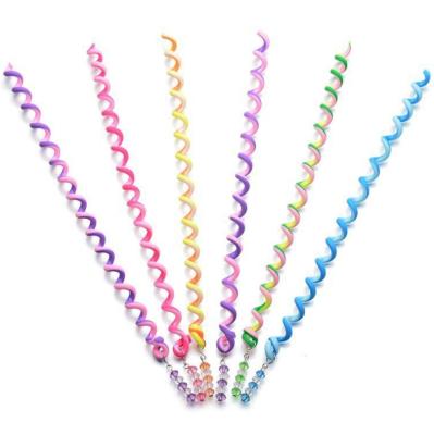 China 00339-9 Soft Weave Beauty Tool Colorful Roller Hair Braider Hair Braid Accessories Braiding Hair Styling Tools for sale