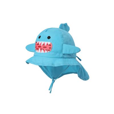 Chine Couleur bleue de bord large des chapeaux UPF 50+ du seau des anti enfants UV animaux à vendre